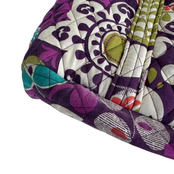 Vera Bradley Plum Crazy Large Multicolor Double-Handle Beach Tote Bag - Picture 12 of 16